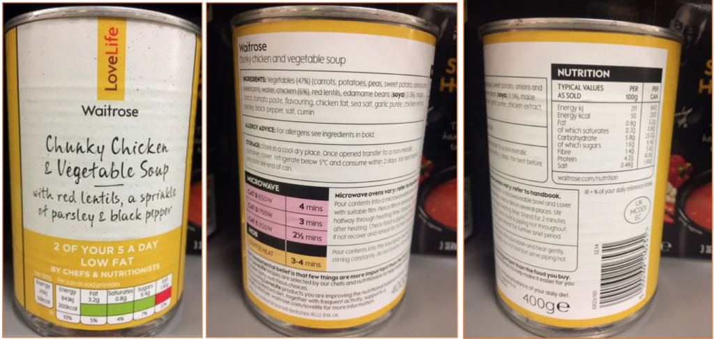 front, ingredients and nutrition facts: The three key pictures needed for providing good data to Open Food Facts